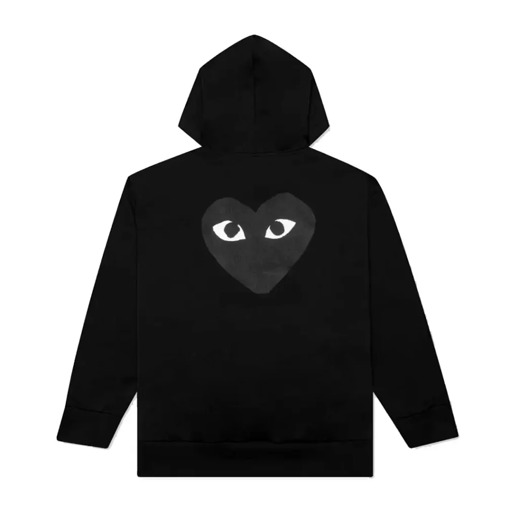 Comme des Garcons PLAY Play Big Black Heart Zip Up Hoodie Back