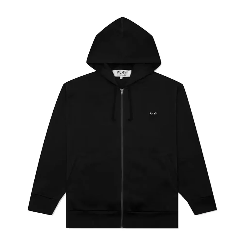 Comme des Garcons PLAY Play Big Black Heart Zip Up Hoodie Front