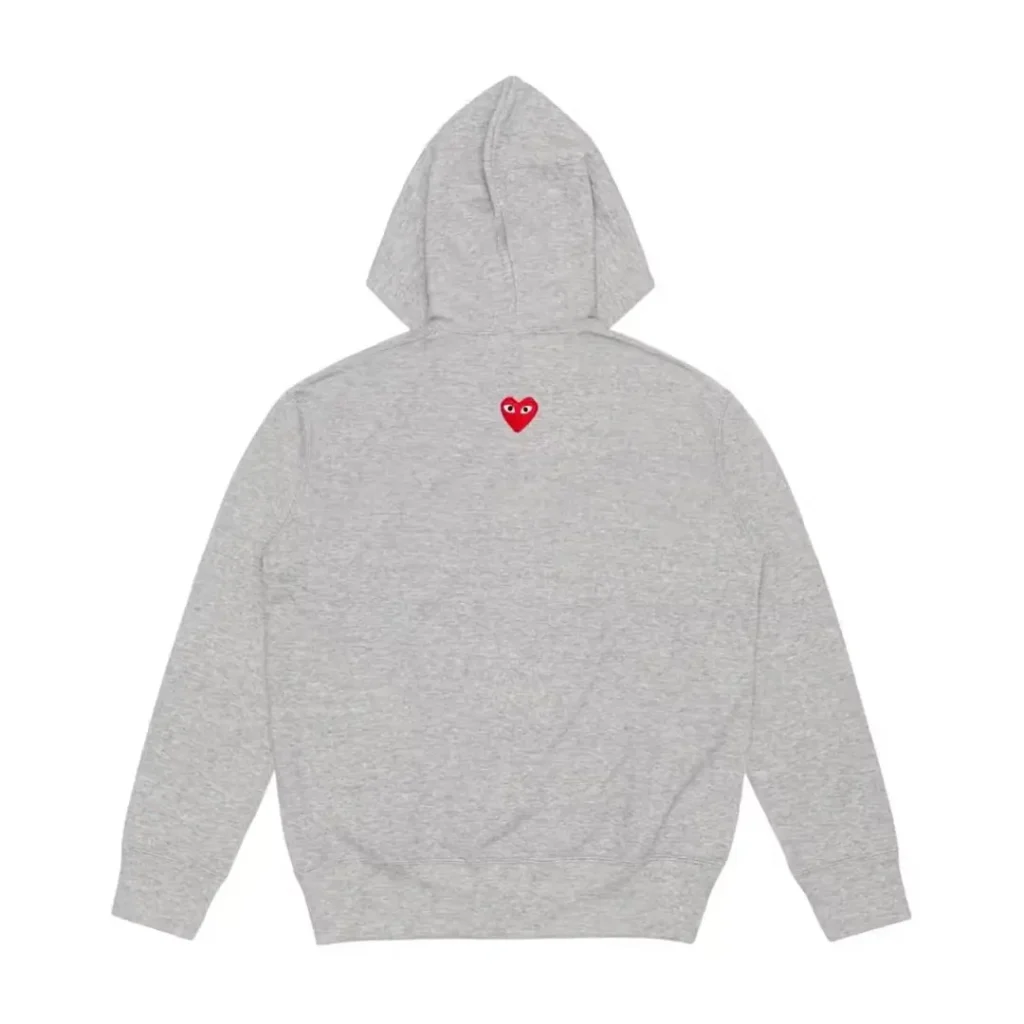 Comme des Garcons PLAY Heart Emblem Zip-Up Hoodie Back