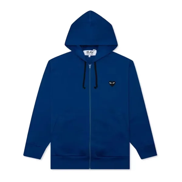 Comme des Garcons PLAY Play Big Black Heart Zip Up Hoodie Front