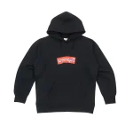 Supreme Comme Des Garcons SHIRT Box Logo Hooded Sweatshirt Black Front