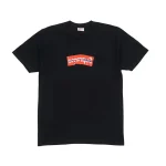 Supreme Comme Des Garcons SHIRT Box Logo Tee Black Front