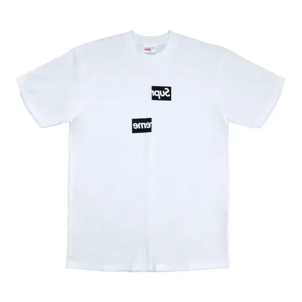 Supreme Comme des Garcons SHIRT Split Box Logo Tee Front