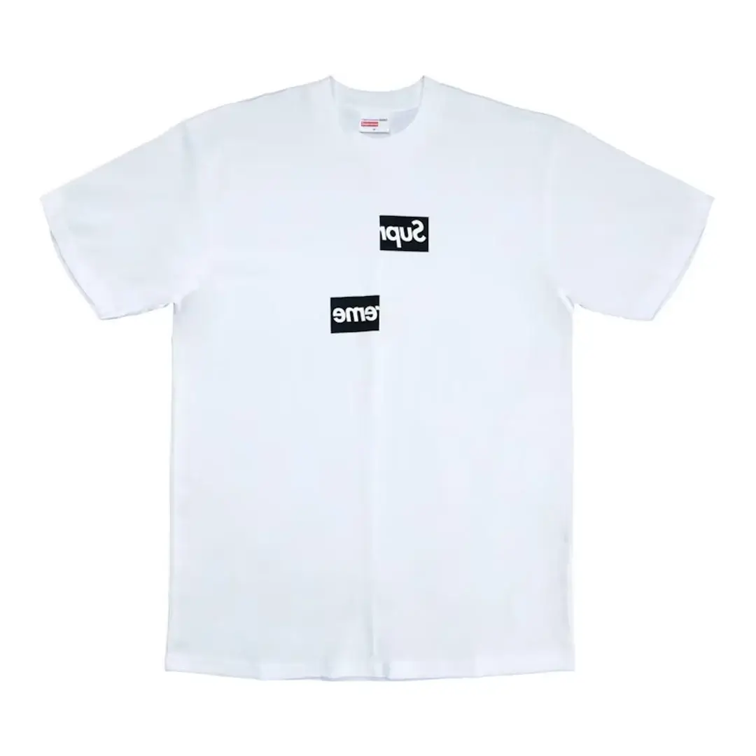 Supreme Comme des Garcons SHIRT Split Box Logo Tee Front Supreme Comme des Garcons SHIRT Split Box Logo Tee Front