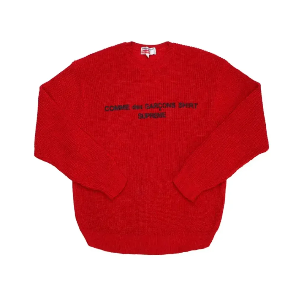 Supreme Comme des Garcons SHIRT Sweater Red Front