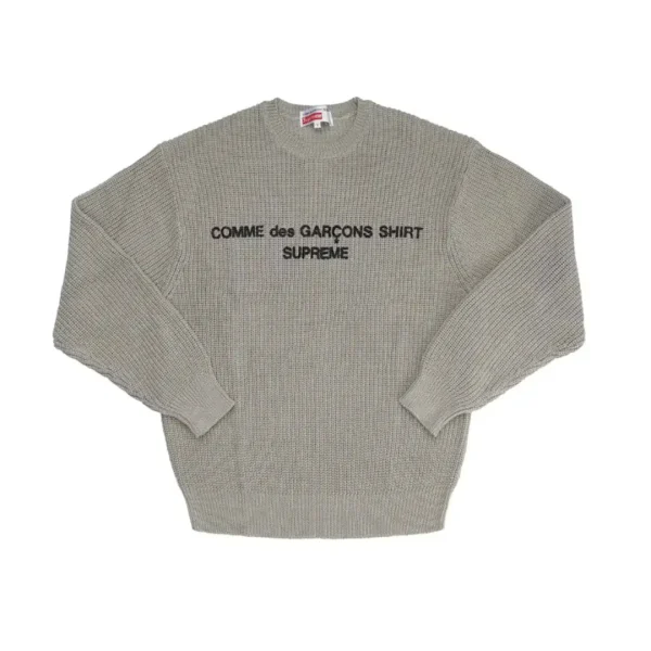 Supreme Comme des Garcons SHIRT Sweater Tan Front