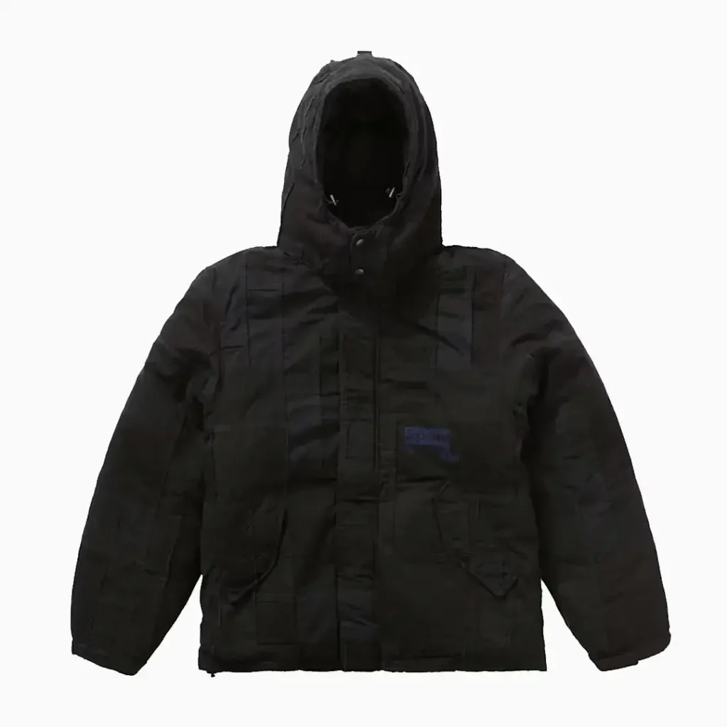 Supreme JUNYA WATANABE CDG MAN Patchwork Puffy Jacket Front