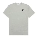 Comme des Garcons PLAY Play Black Stacked Heart T-shirt Grey Front