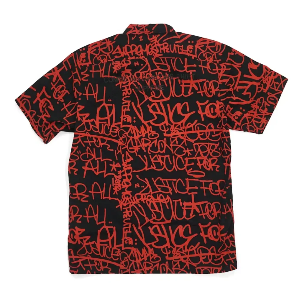 Supreme Comme des Garcons SHIRT Graphic SS Shirt Black Back