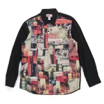 Supreme Comme des Garcons SHIRT Patchwork Button Up Shirt Front