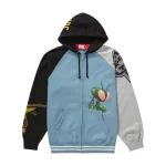 Supreme JUNYA WATANABE CDG MAN Zip Up Hooded Sweatshirt Dusty Blue Front