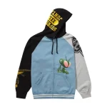 Supreme JUNYA WATANABE CDG MAN Zip Up Hooded Sweatshirt Dusty Blue Side Hood